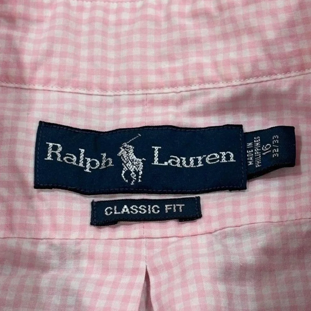 Vintage Polo Ralph Lauren Gingham Plaid Button Down Shirt